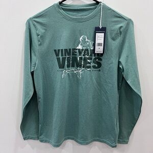 Vineyard Vines Teal Graphic Long Sleeve Men's Shirt
